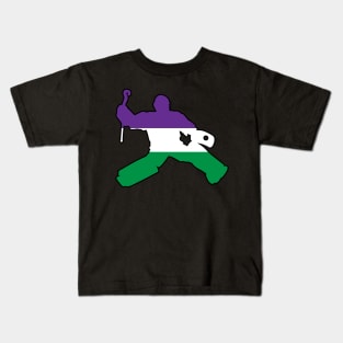 Field Hockey Goalie: Genderqueer Pride Kids T-Shirt